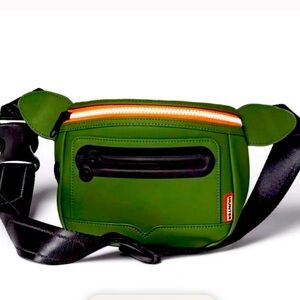 Hunter olive army Green with Black Accents belt bag